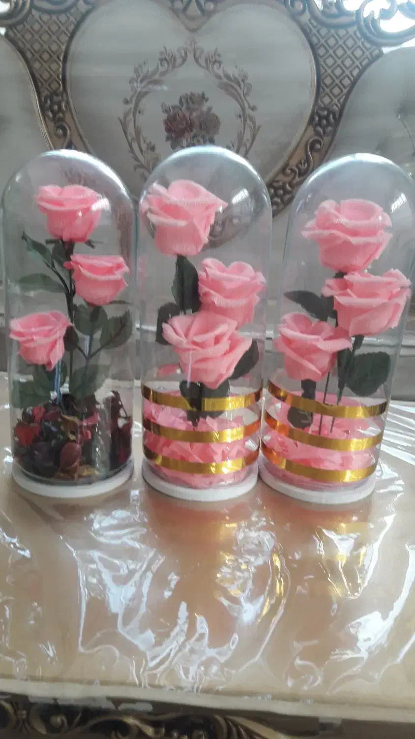 گل مصنوعی تزئینی سه عدد۷۰۰|صنایع دستی و سایر لوازم تزئینی|نیشابور, شهرک رسولی|دیوار