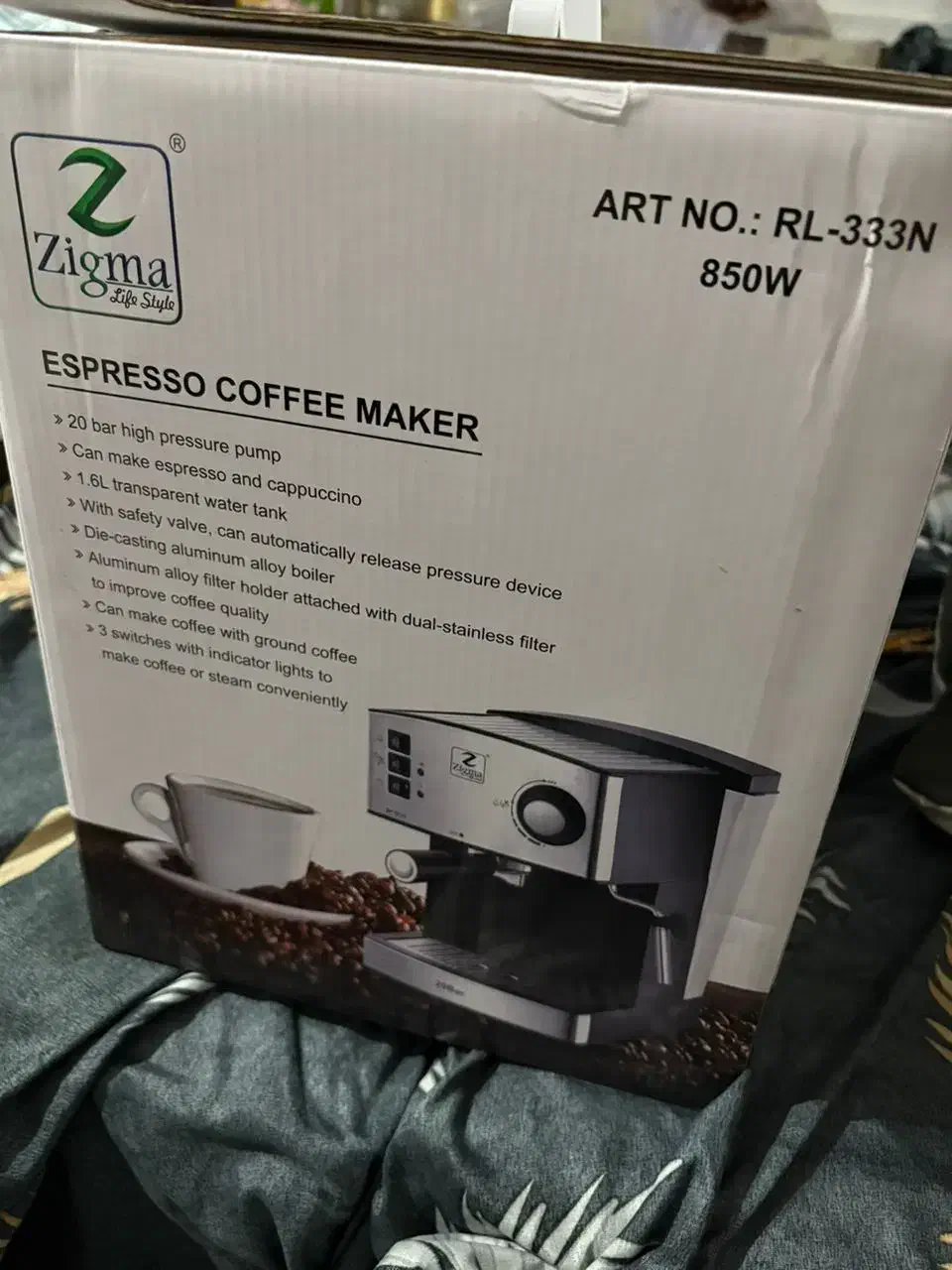 اسپرسو ساز مارک zigma آکبند سالم بفروش میرسد|سماور، چایساز، قهوهساز|رشت, خمیران زاهدان|دیوار