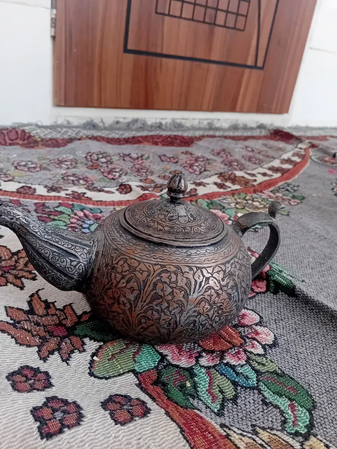 قوری مسی|کلکسیون اشیاء عتیقه|قم, آذر (نکویی)|دیوار