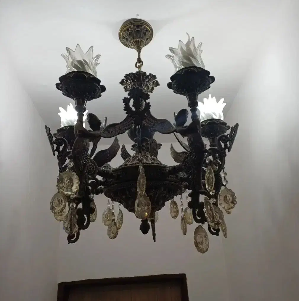 لوستر شیک|لوستر و چراغ آویز|آستانه اشرفیه, |دیوار