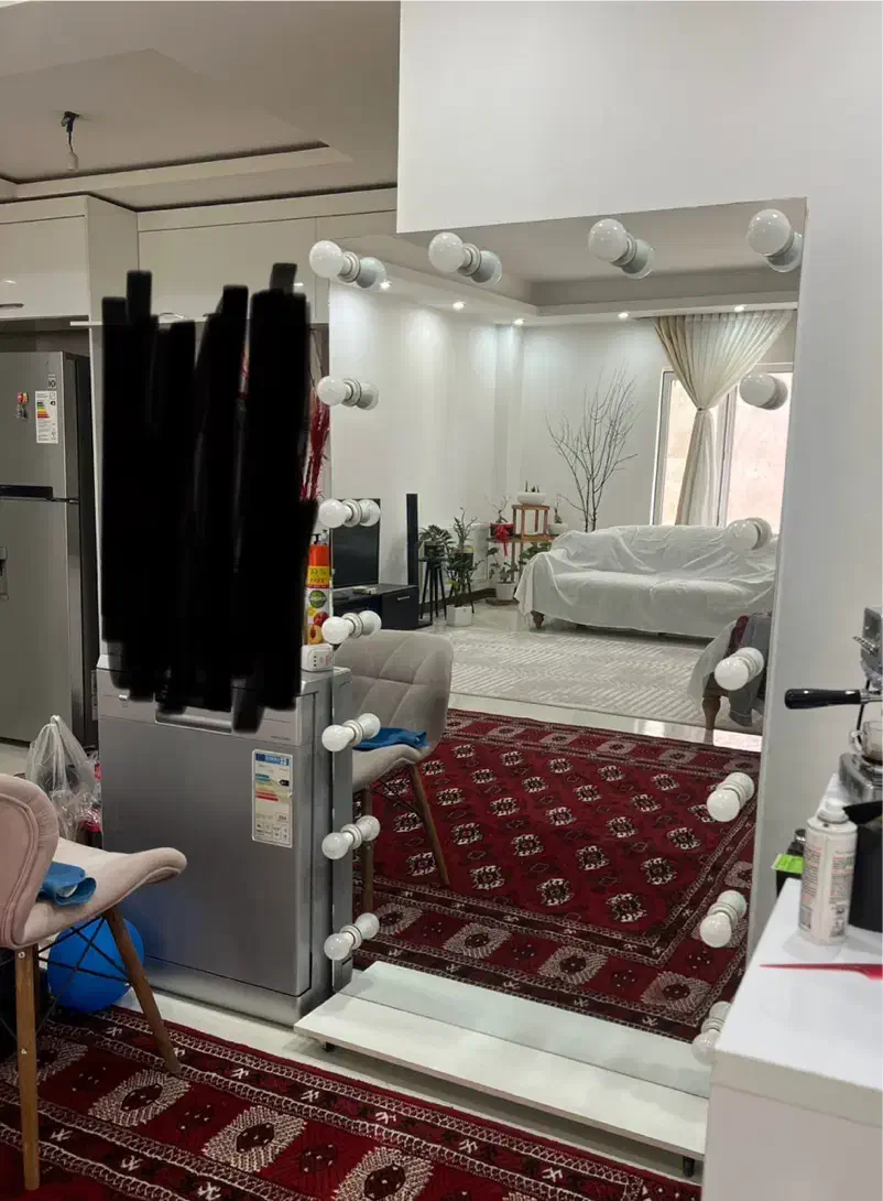 آینه قدی چرخ دار هالیوودی|آینه|گنبد کاووس, |دیوار