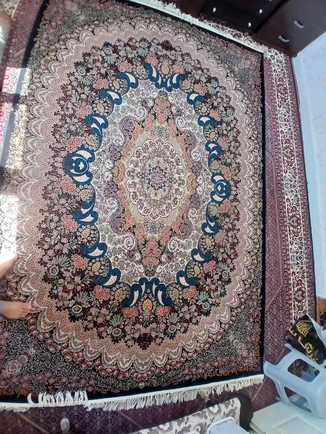 فرش ۶متری دوعدد درحد نو|فرش|زنجان, |دیوار