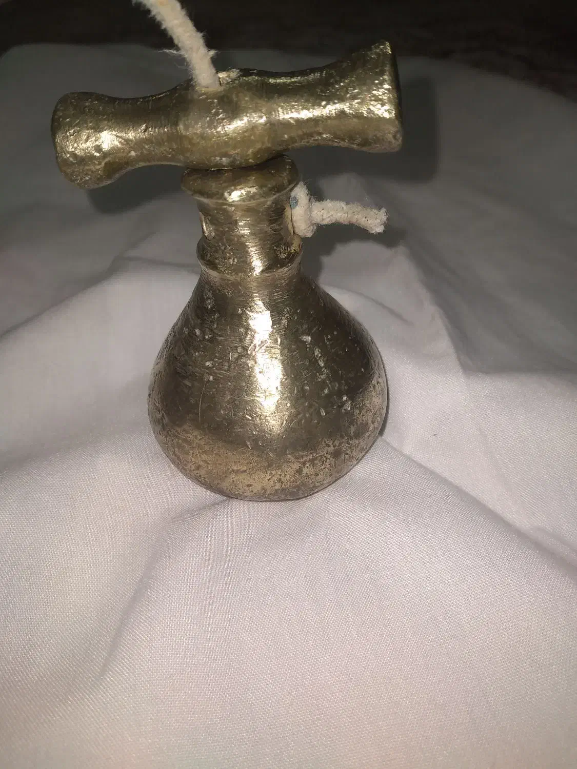 شاقول بنایی قدیمی برنز|کلکسیون اشیاء عتیقه|میاندوآب, |دیوار