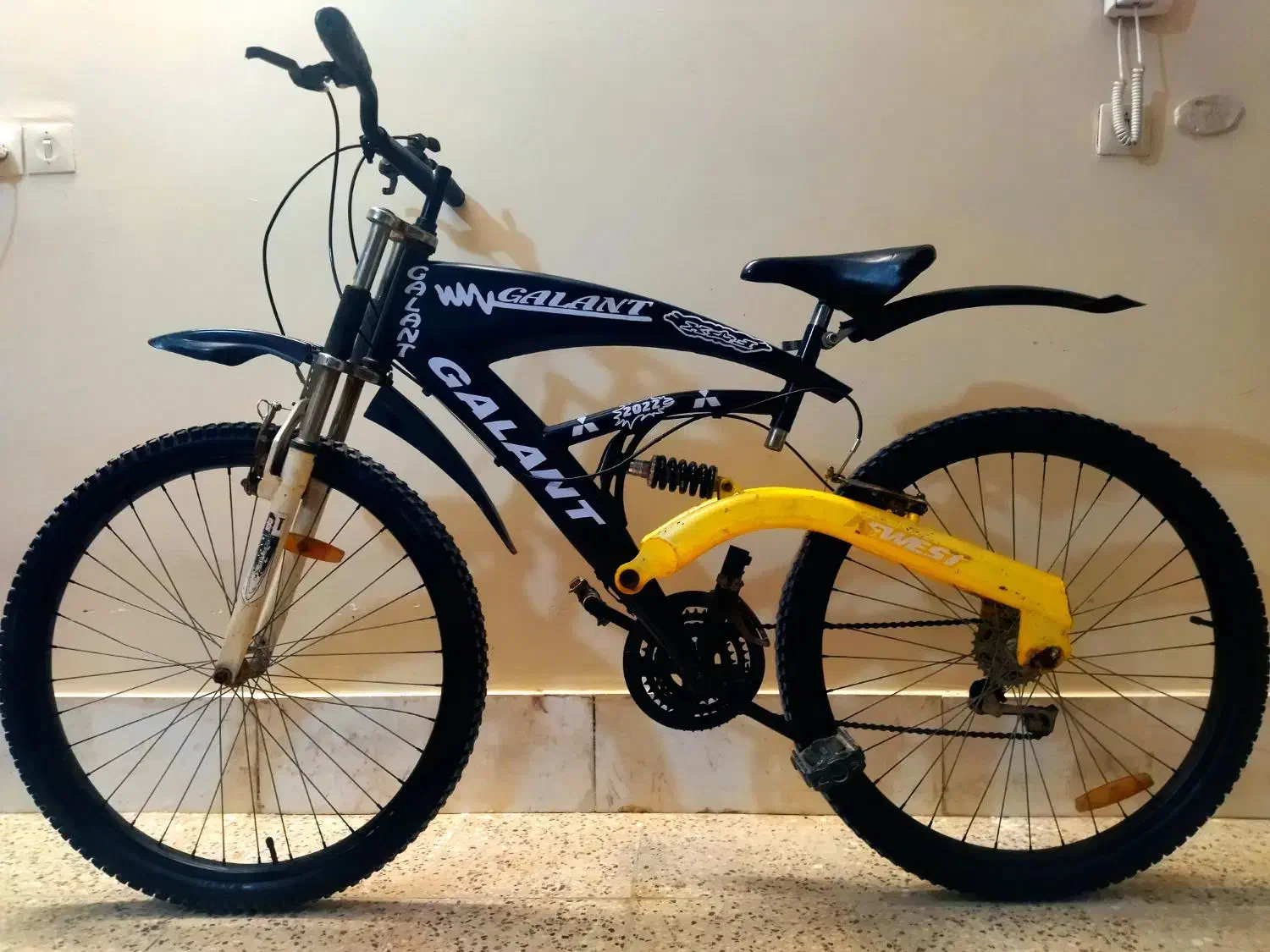 دوچرخه 26 گالانت در حد نو  دنده ای|دوچرخه، اسکیت، اسکوتر|اصفهان, شهرک امام خمینی|دیوار