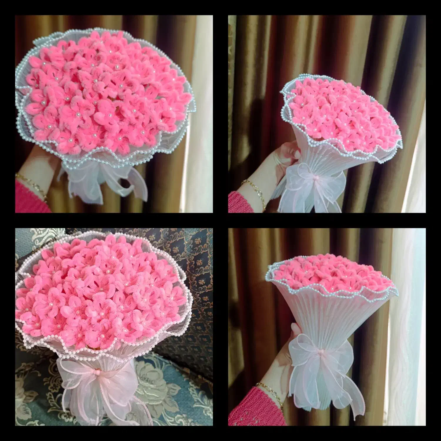 تعدادی گل زیبا|گل مصنوعی|یاسوج, |دیوار