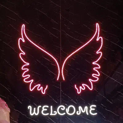 نئون بال فرشته|ریسه و چراغ تزئینی|بستان آباد, |دیوار