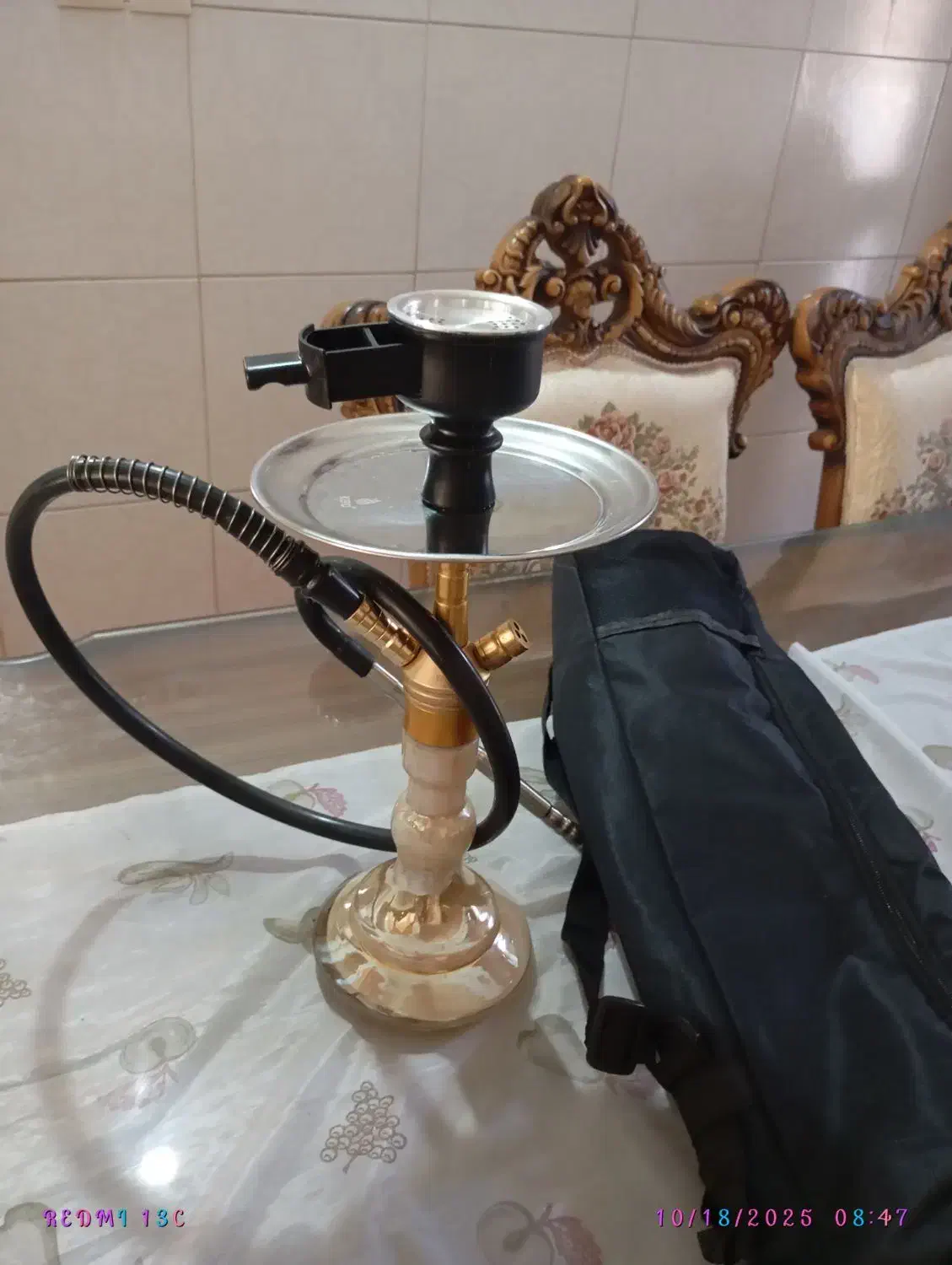 قلیون ترک همراه کیف|کلکسیون و سرگرمی|اصفهان, فرح آباد|دیوار