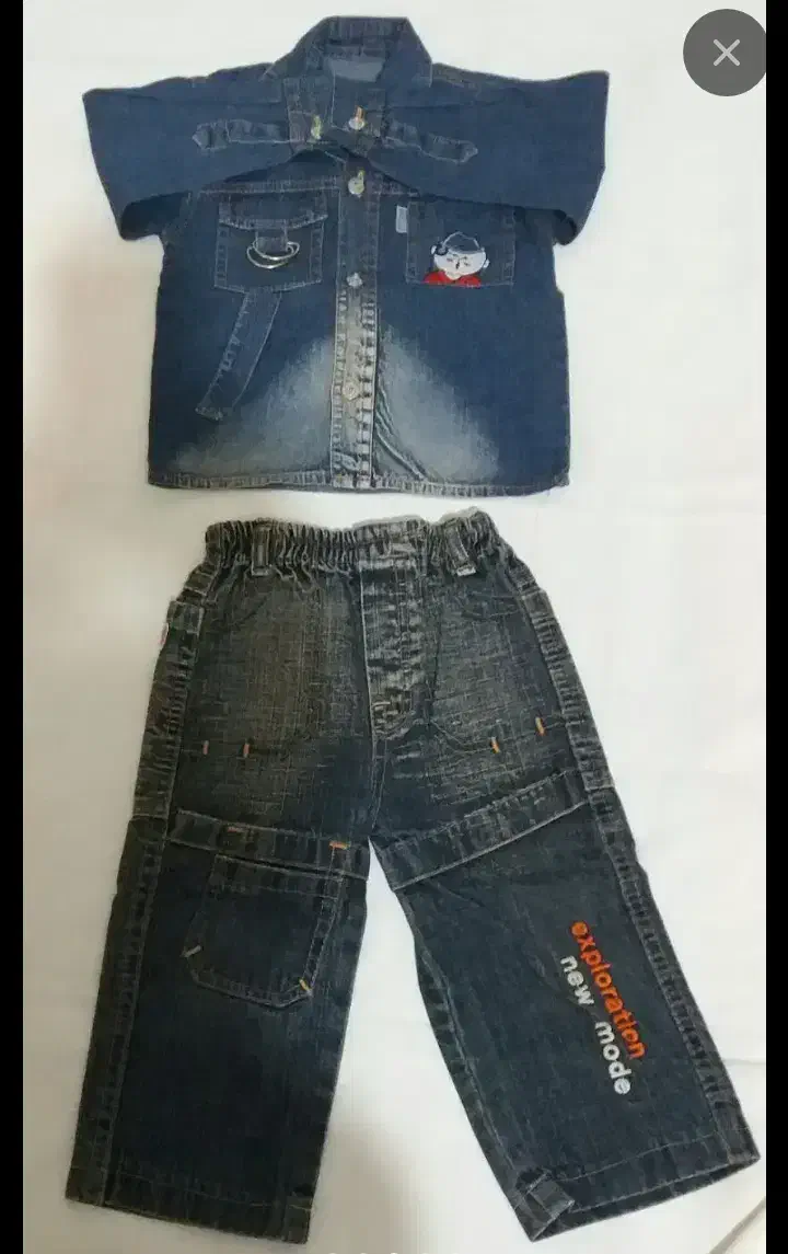 پیراهن با شلوار جین بچگانه|کفش و لباس بچه|قائمشهر, |دیوار