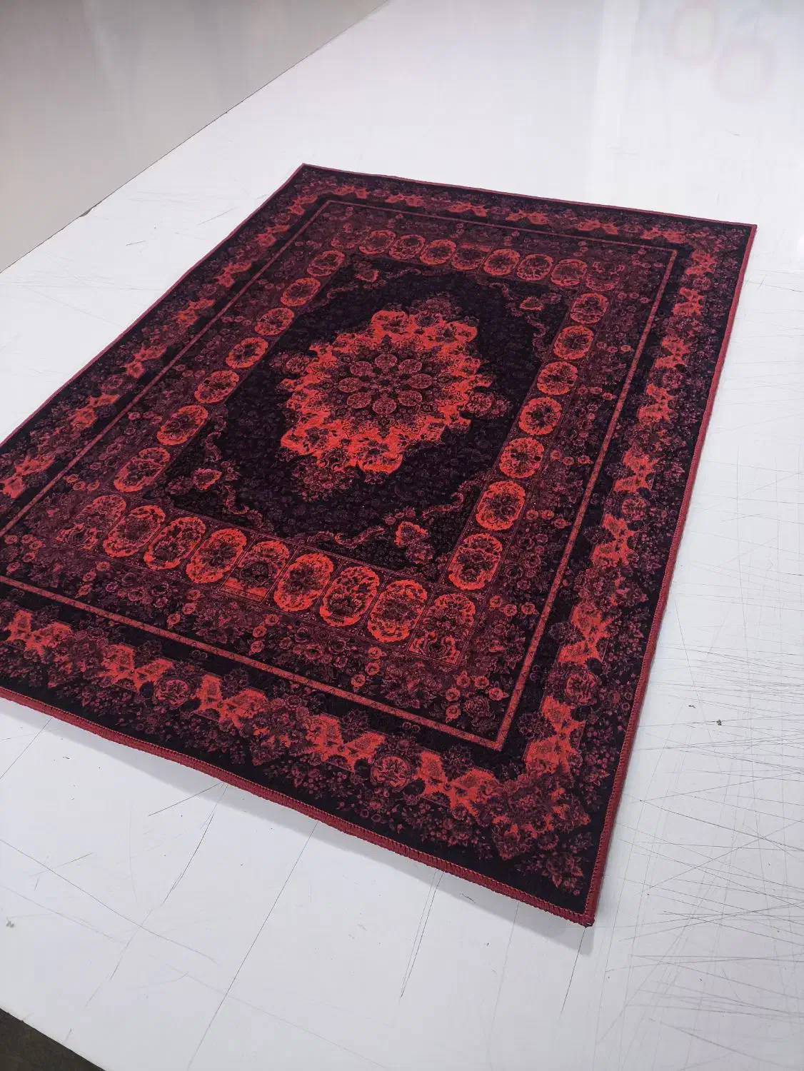 فرشینه قرمز ترنج دار|فرش|تهران, شکوفه|دیوار