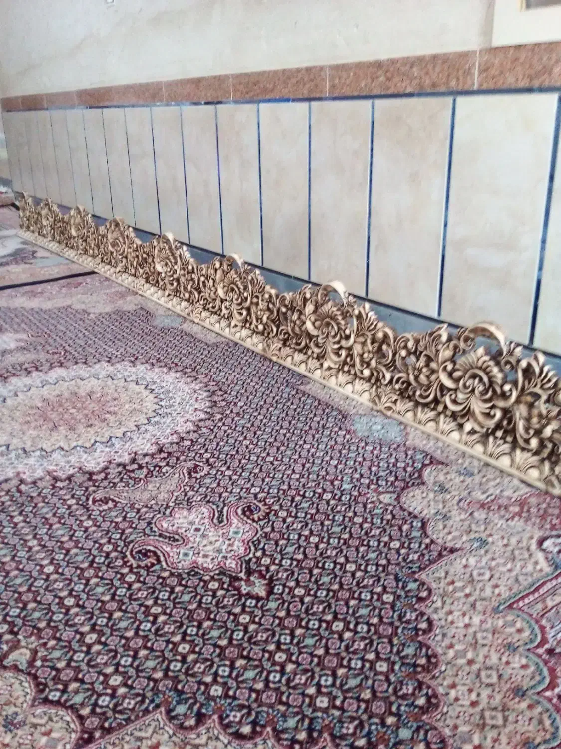 کتیبه پرده در حد نو|پرده، رانر، رومیزی|پارس‌آباد, |دیوار