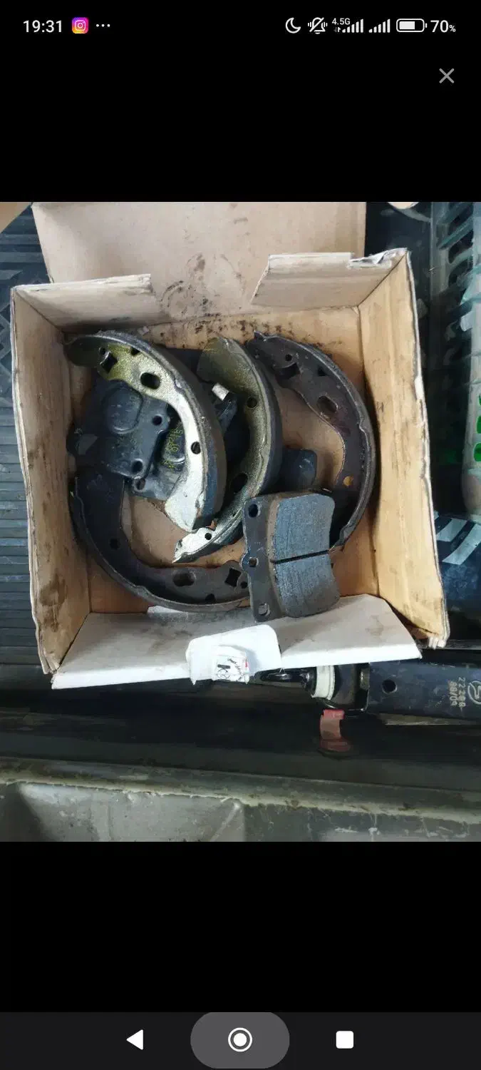 لنت ترمز پراید جلو و عقب|حراج|کرمان, |دیوار