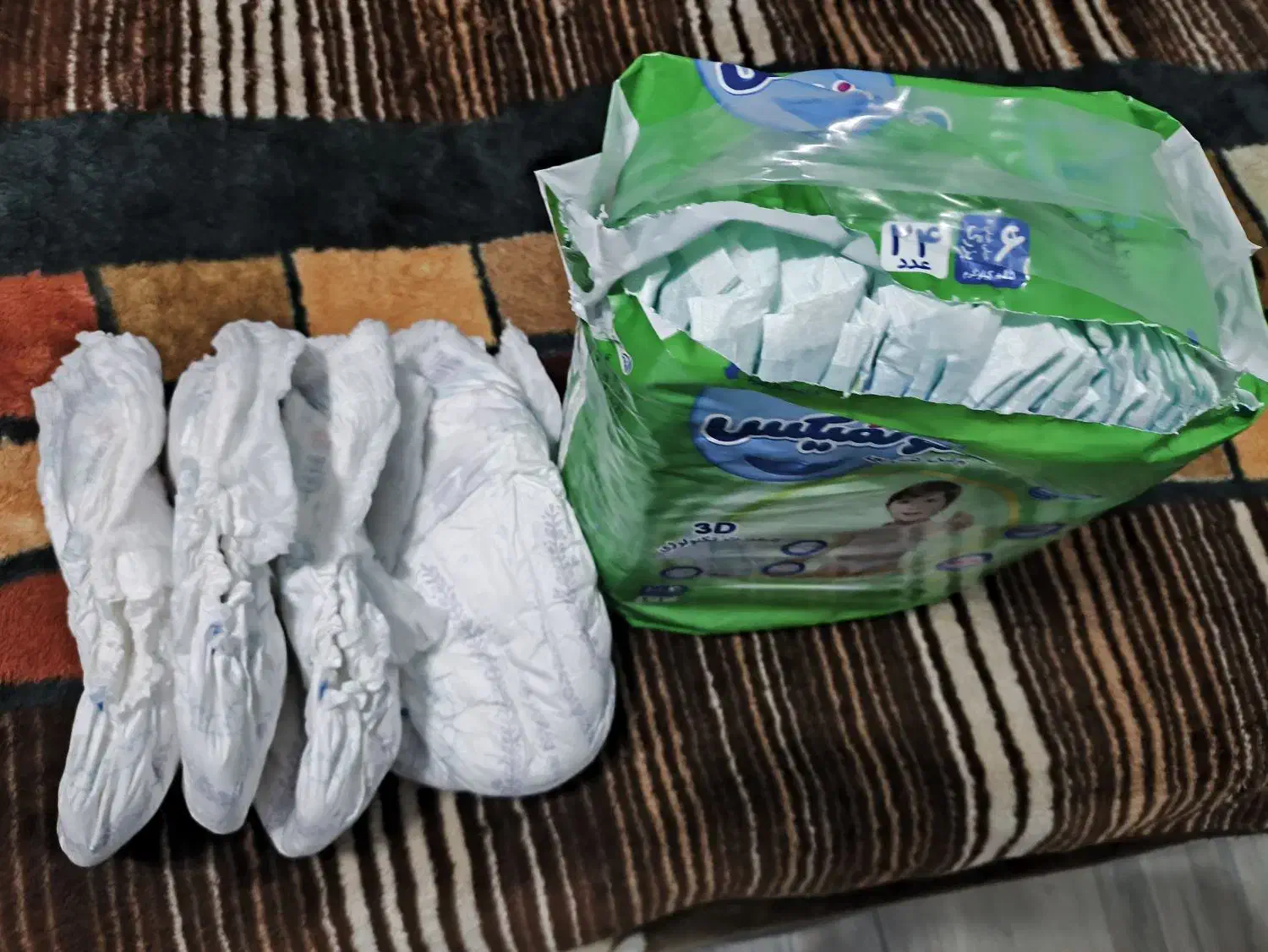 پوشک سایز 6مولفیکس 5عددمای بیبی شورتی سایز 7|اسباب و اثاث بچه|اصفهان, پوریای ولی|دیوار