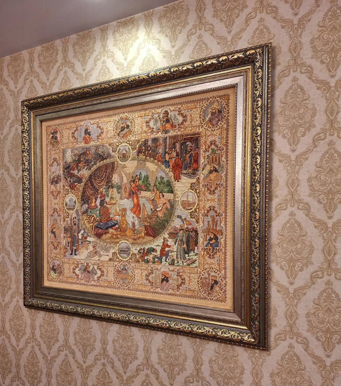 تابلو فرش ابریشم ماشینی مارک شبیر|تابلو فرش|تهران, گیشا|دیوار