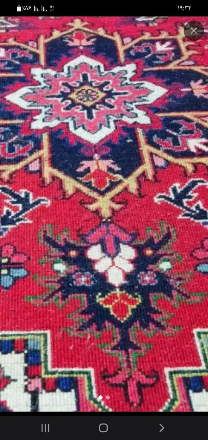 فرش دست باف کناره ۳ متری تاجری|فرش|اهر, |دیوار