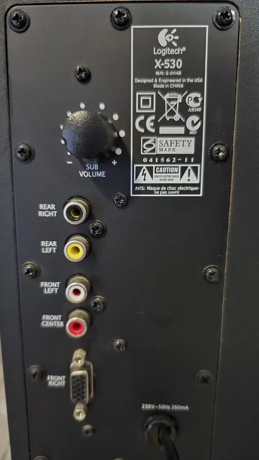 اسپیکر ۶ تکه Logitech x530|قطعات و لوازم جانبی رایانه|اصفهان, پروین|دیوار