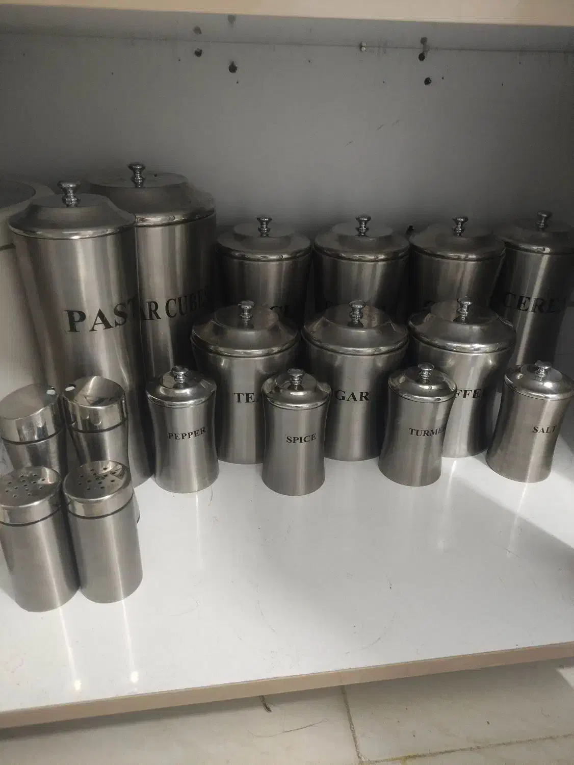 جا حبوبات استیل|ظروف نگهدارنده، پلاستیکی، یکبارمصرف|قدس, شهرک فرزان|دیوار