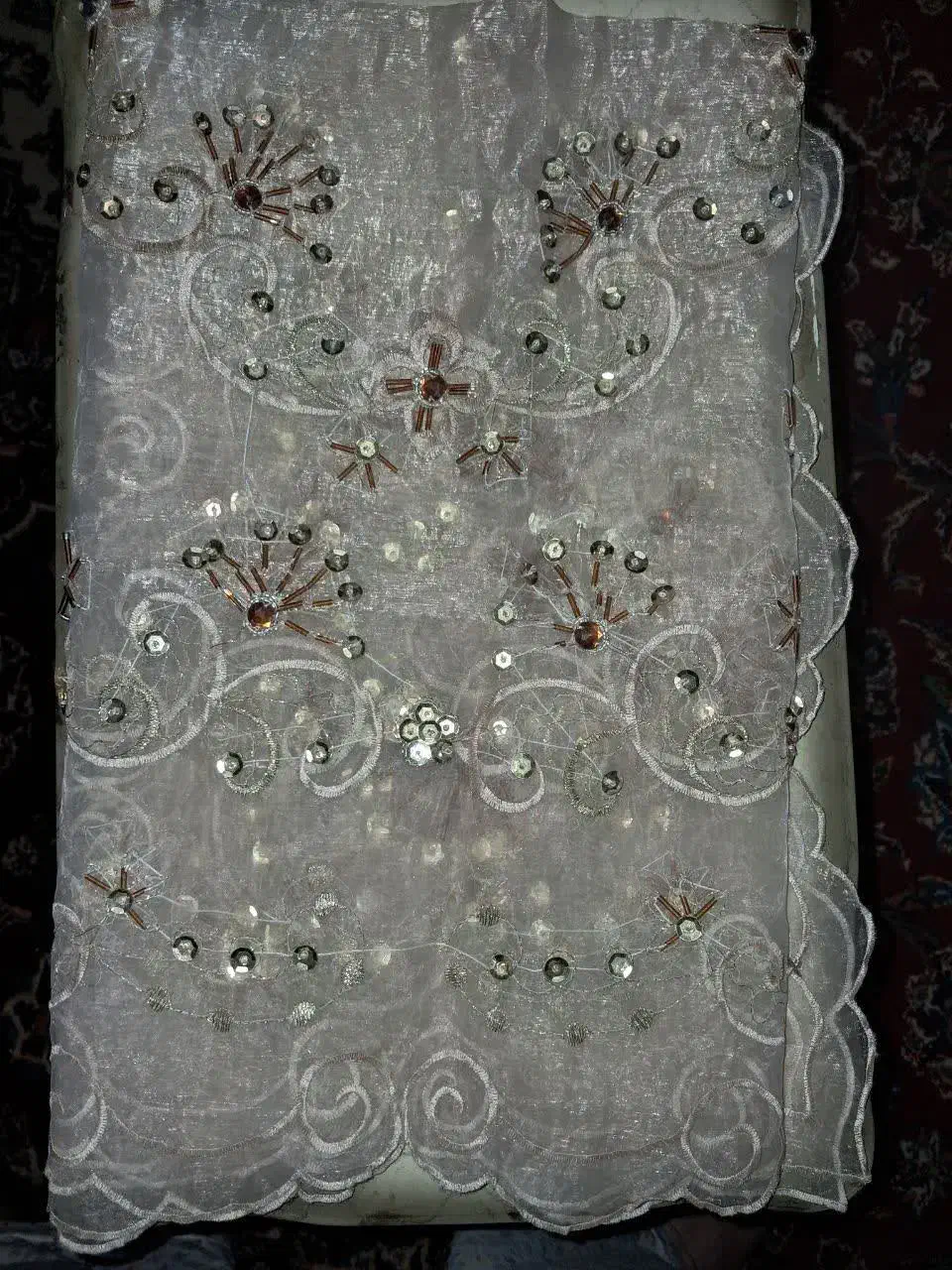 رومیزی پولک دوزی شیک ۳ تکه دونه ۲۰۰ هزاتوم ورق بزن|پرده، رانر، رومیزی|تهران, خواجه نظام الملک|دیوار