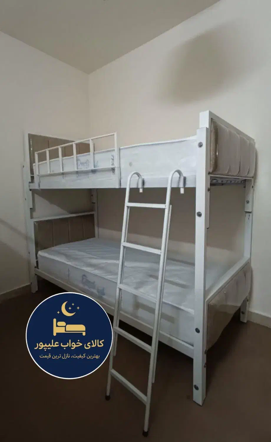 تختخواب دوطبقه(طرح ریوا)پارچه مبلی|تخت و سرویس خواب|مشهد, طلاب|دیوار