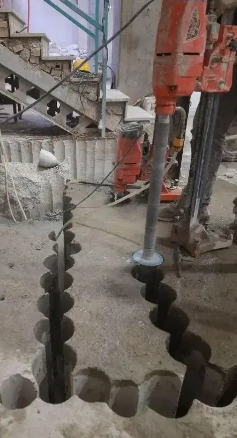 کرگیری برش بتن مسلح کاشت میلگرد تخصصی|خدمات پیشه و مهارت|تبریز, |دیوار