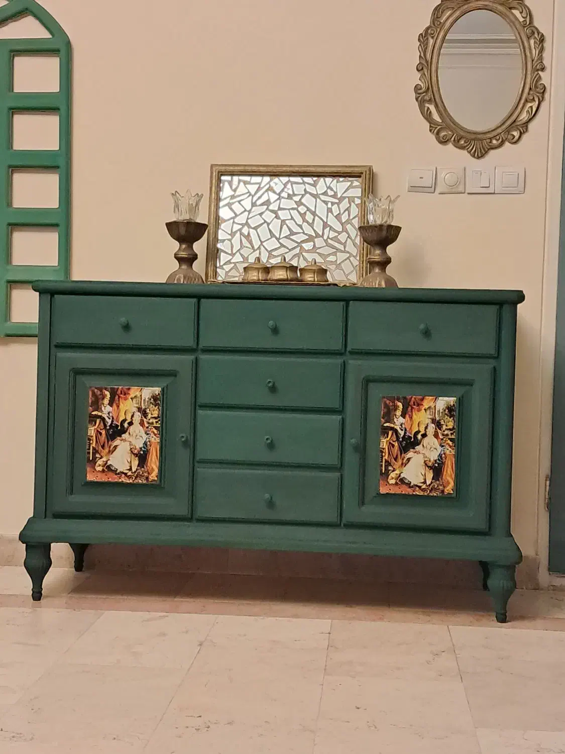 کنسول پتینه زیبا و خوشرنگ|بوفه، ویترین، کنسول|تهران, شهرک نفت|دیوار