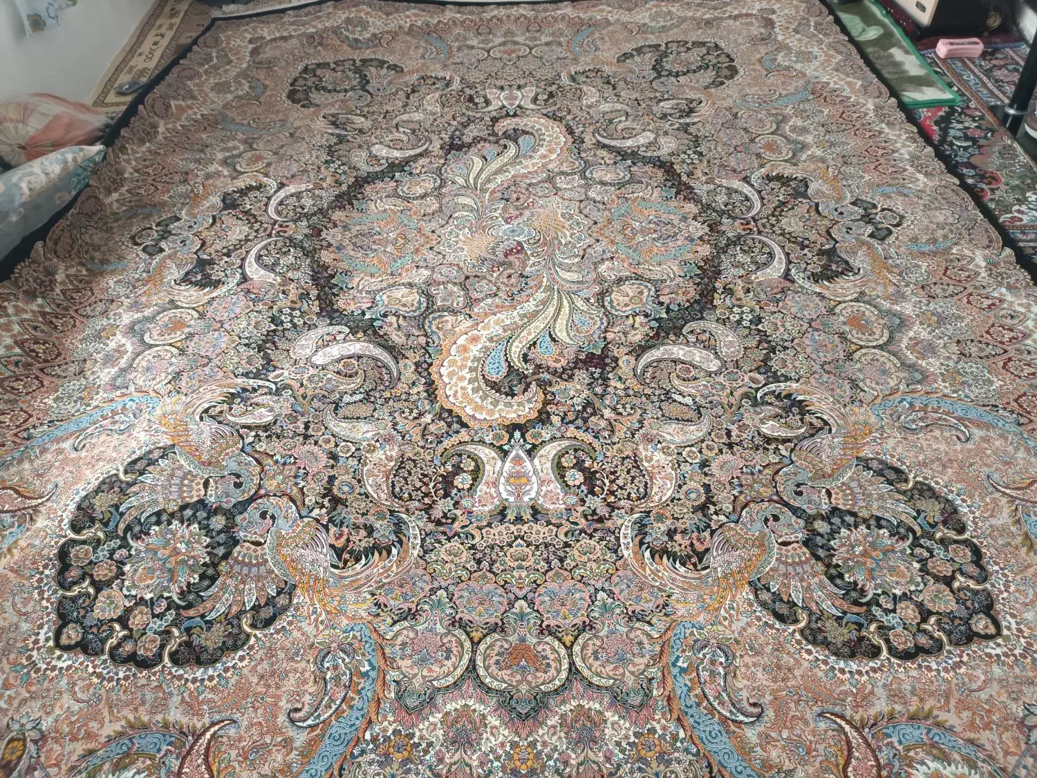 قالی طرح سیمرغ 1000شانه|فرش|زاغه, |دیوار