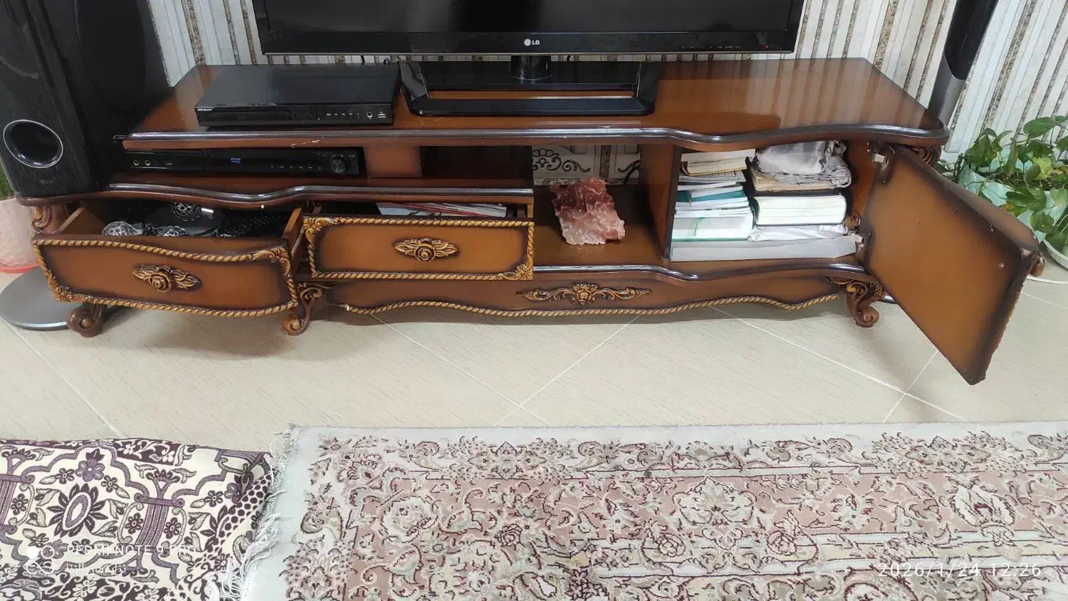 میز تلویزیون چوبی (مدرن)|میز تلویزیون|ورامین, شهرک مدرس|دیوار