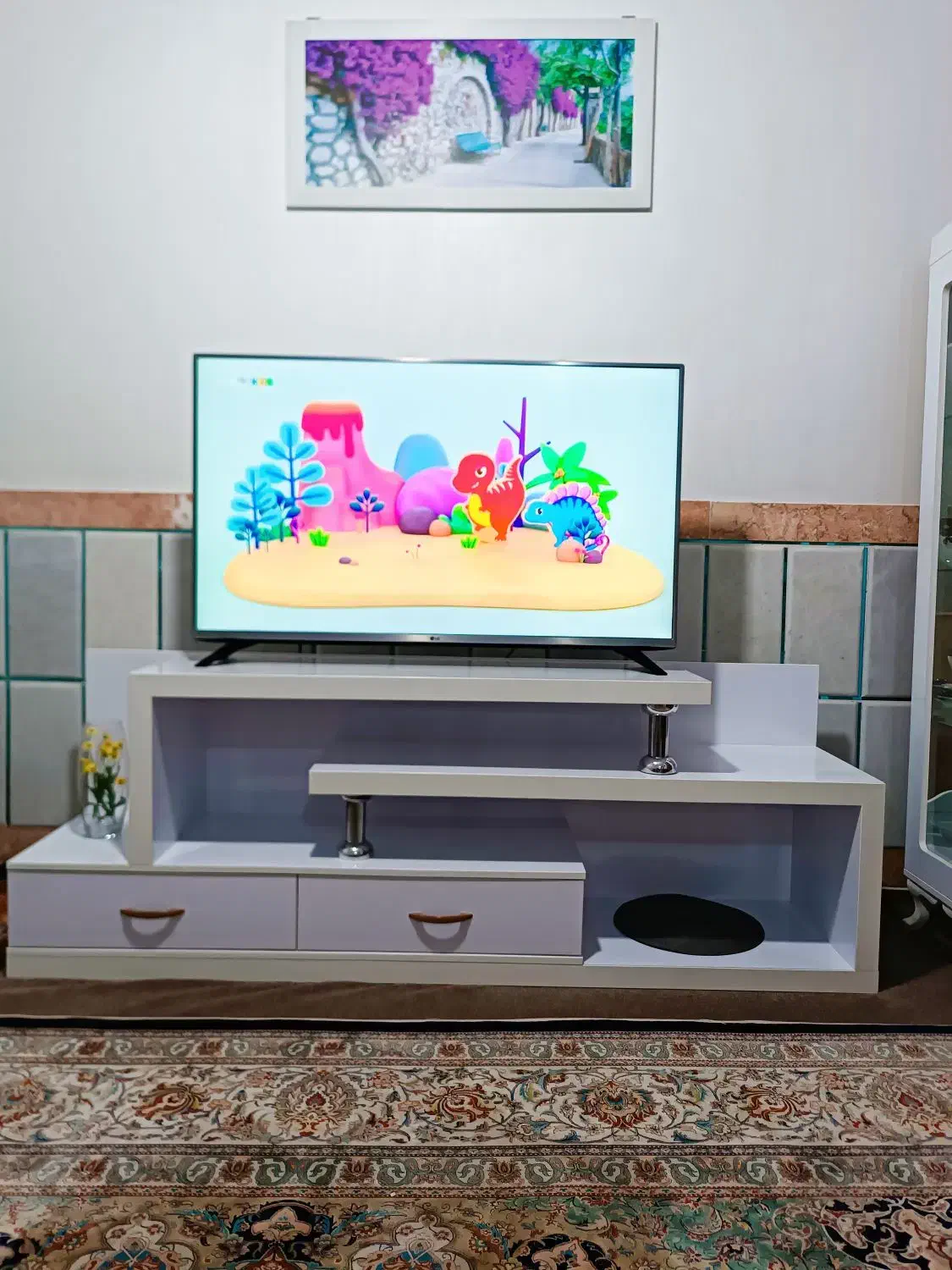 زیرتلویزیونی و بوفه|بوفه، ویترین، کنسول|گنبد کاووس, |دیوار