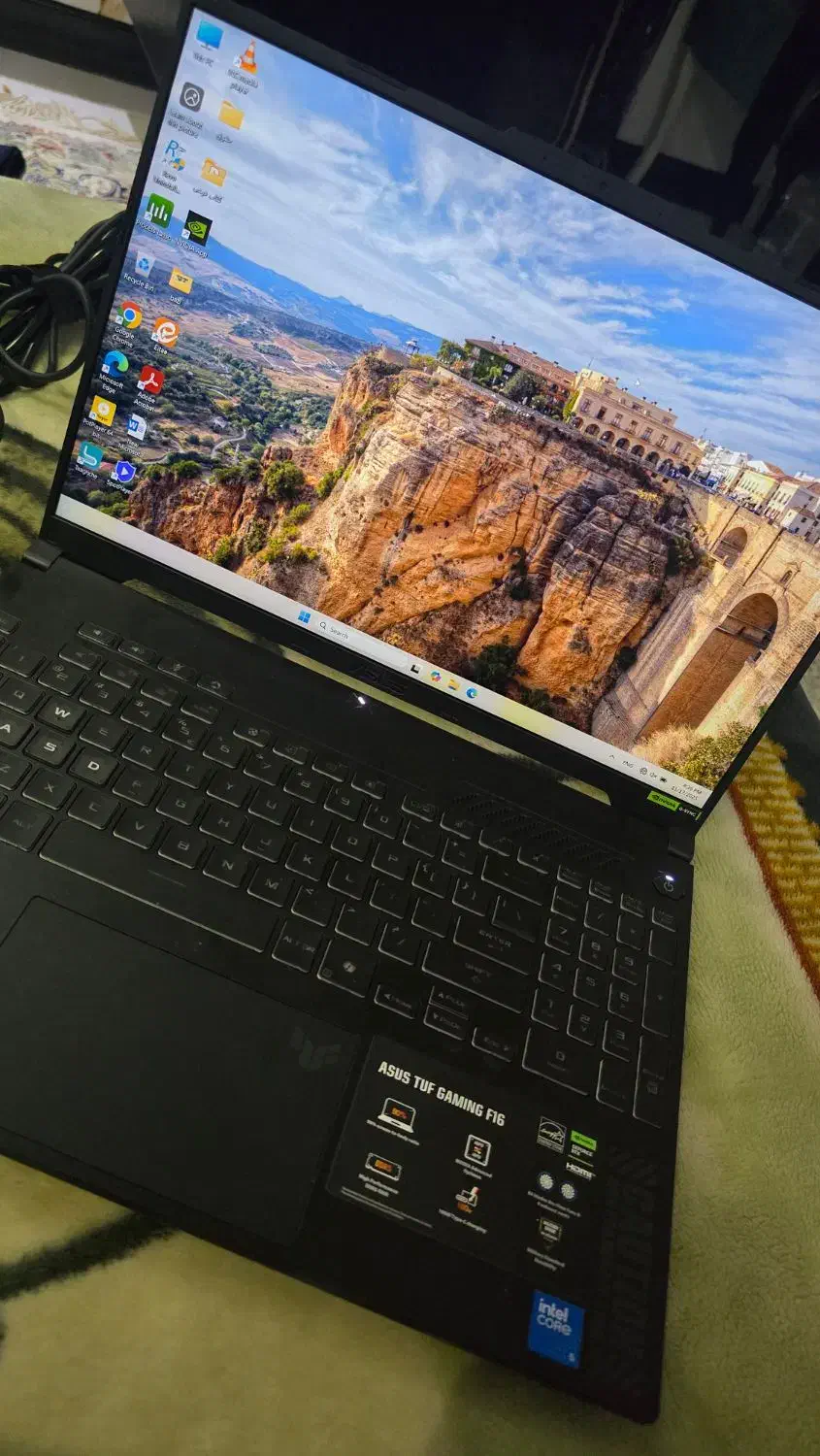 لبتاب Asus tuf gaming رم ۳۲ گرافیک ۶ ۲ ماه کار|رایانه همراه|قم, میرزائیه|دیوار