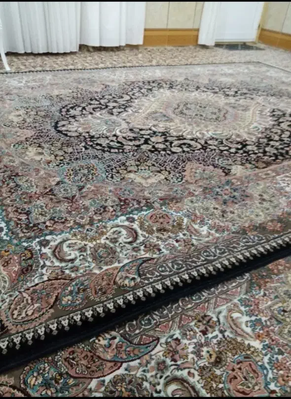 فرش 9متری زمینه سورمه ایی|فرش|نجف‌آباد, گلدشت|دیوار