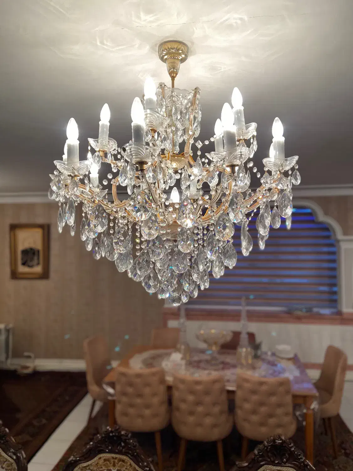 لوستر|لوستر و چراغ آویز|تبریز, |دیوار