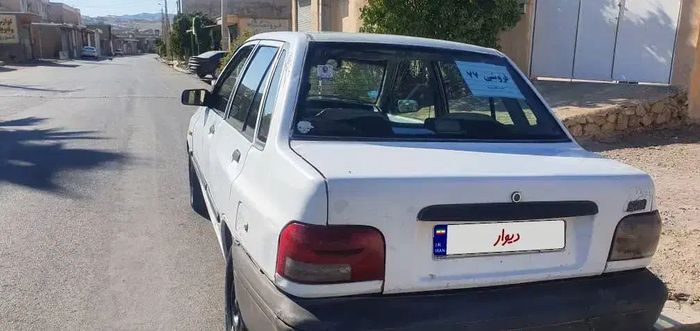 پراید مدل ۷۷رنگ سفید|خودرو سواری و وانت|نورآباد ممسنی, |دیوار