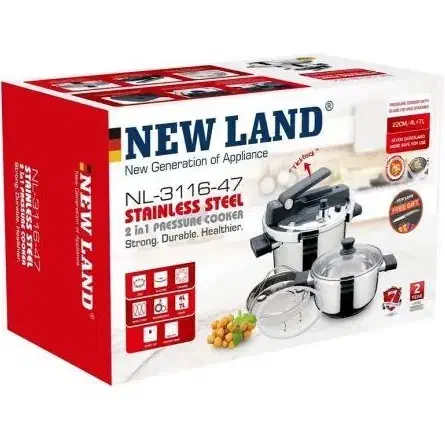 دیگ زودپز دوقلو نیولند3116 نقد و اقساط|ظروف پخت‌وپز|بم, |دیوار