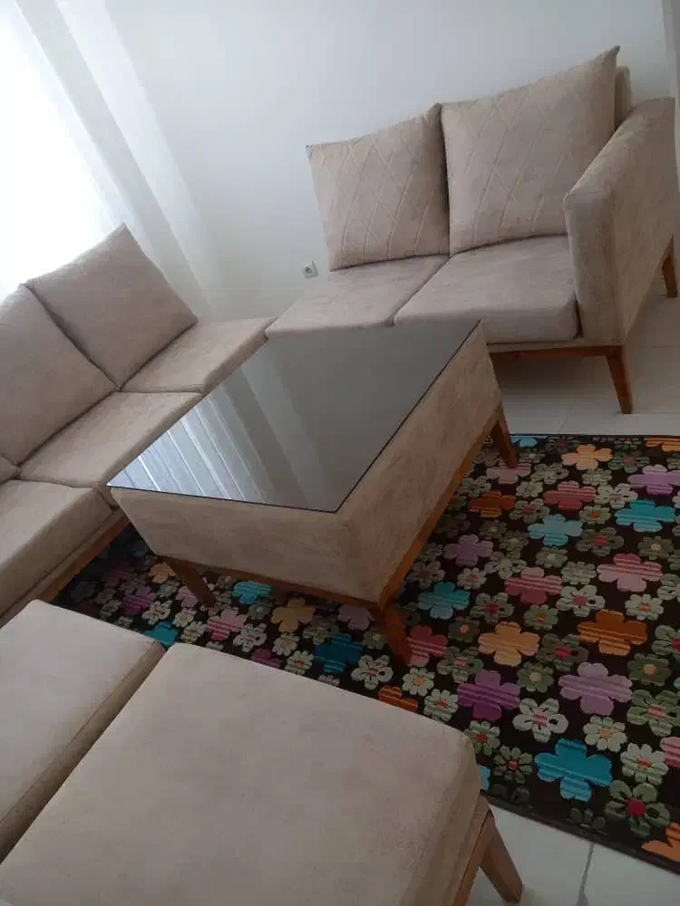 مبلمان هفت نفره با میز جلو مبلی|مبلمان خانگی و میز عسلی|محمدیه-قزوین, |دیوار