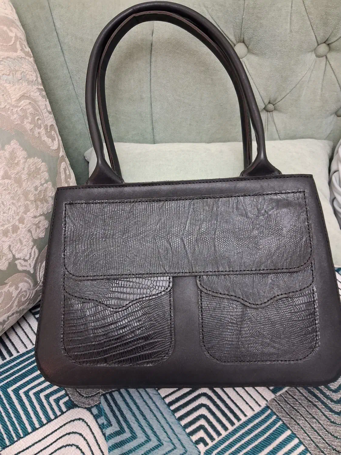 تعدادی کیف دست دوز چرم اصل|کیف، کفش، کمربند|فردیس, فردیس|دیوار