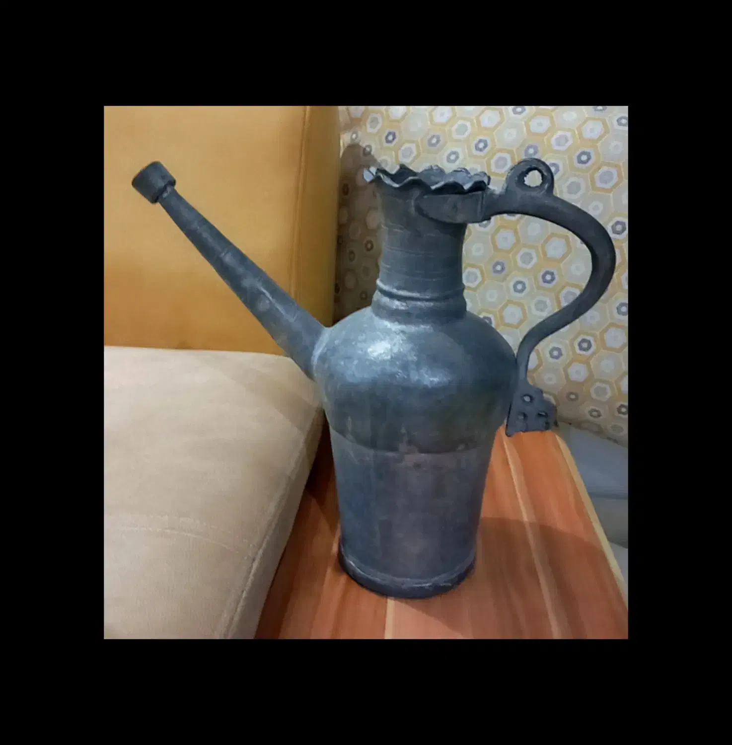 آفتابه مسی قدیمی|کلکسیون اشیاء عتیقه|بندر انزلی, کوی واحدی|دیوار