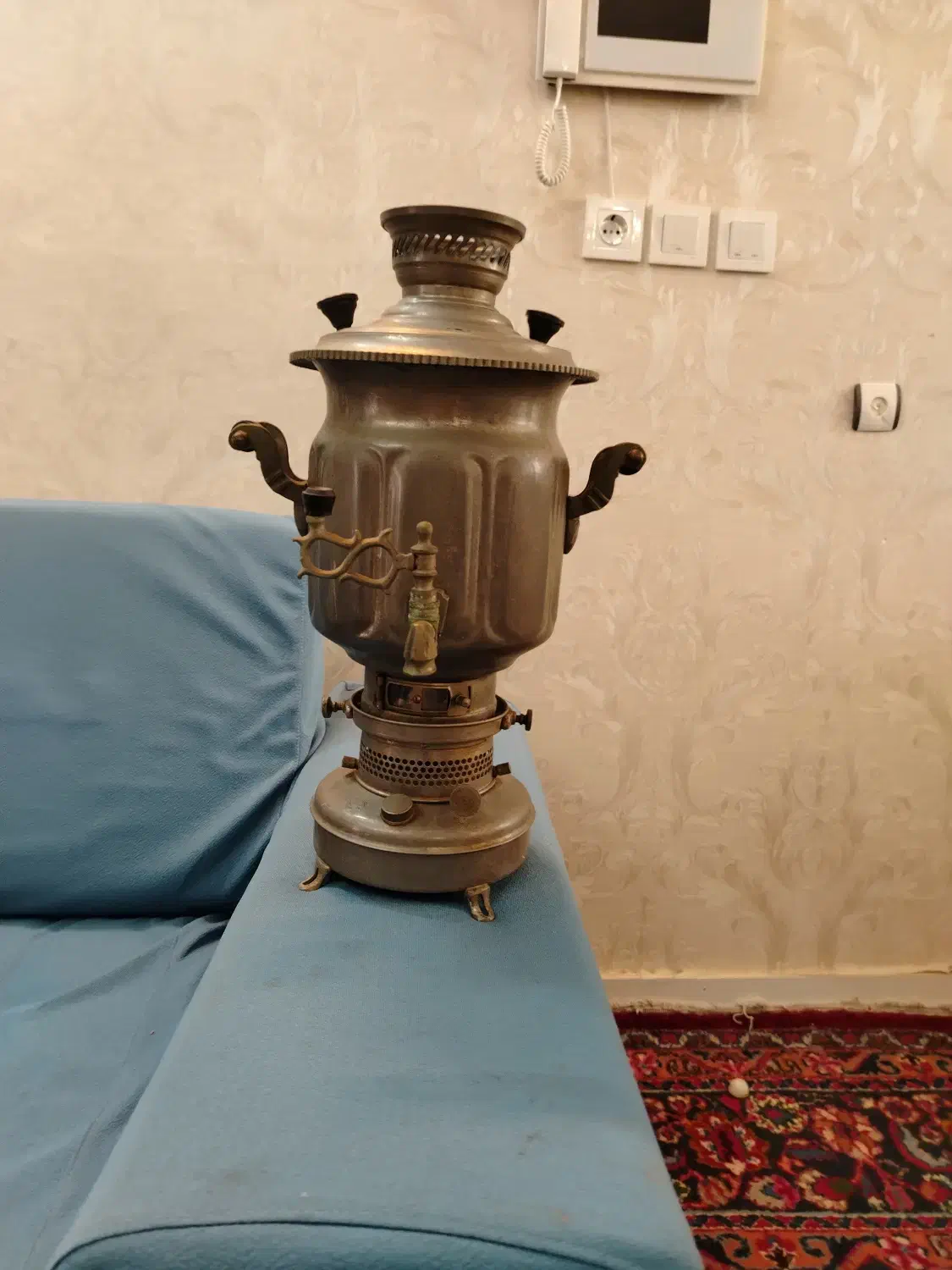 سماور نفتی قدیمی|کلکسیون اشیاء عتیقه|محمدیه-قزوین, |دیوار