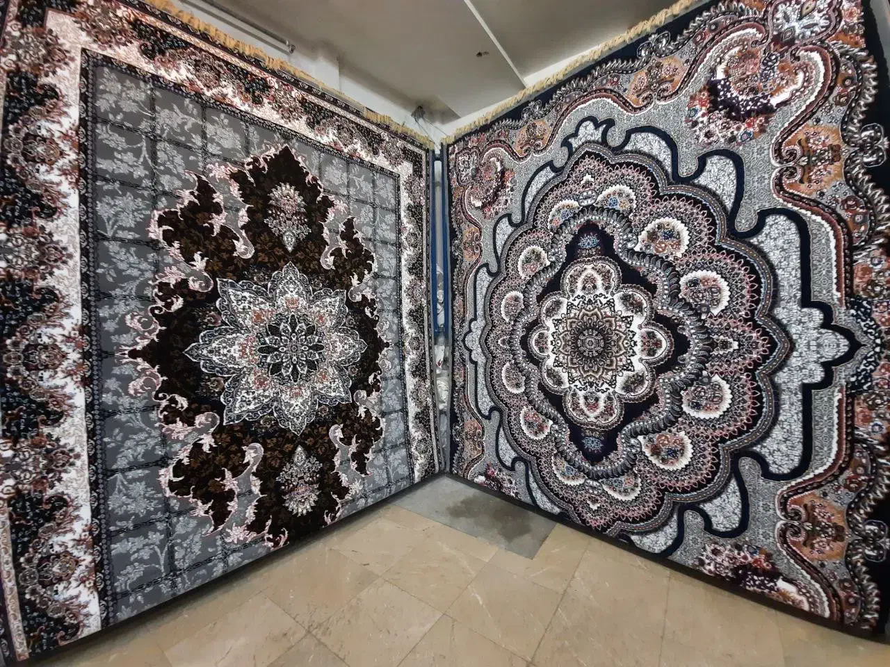 فرش ترنم فیلی کرم ۱۲ متری نو اکبند نگین مشهد|فرش|تنکابن, |دیوار