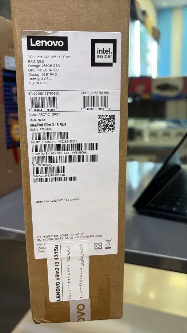 Lenovo slim3 آکبند|رایانه همراه|مشهد, هنرستان|دیوار