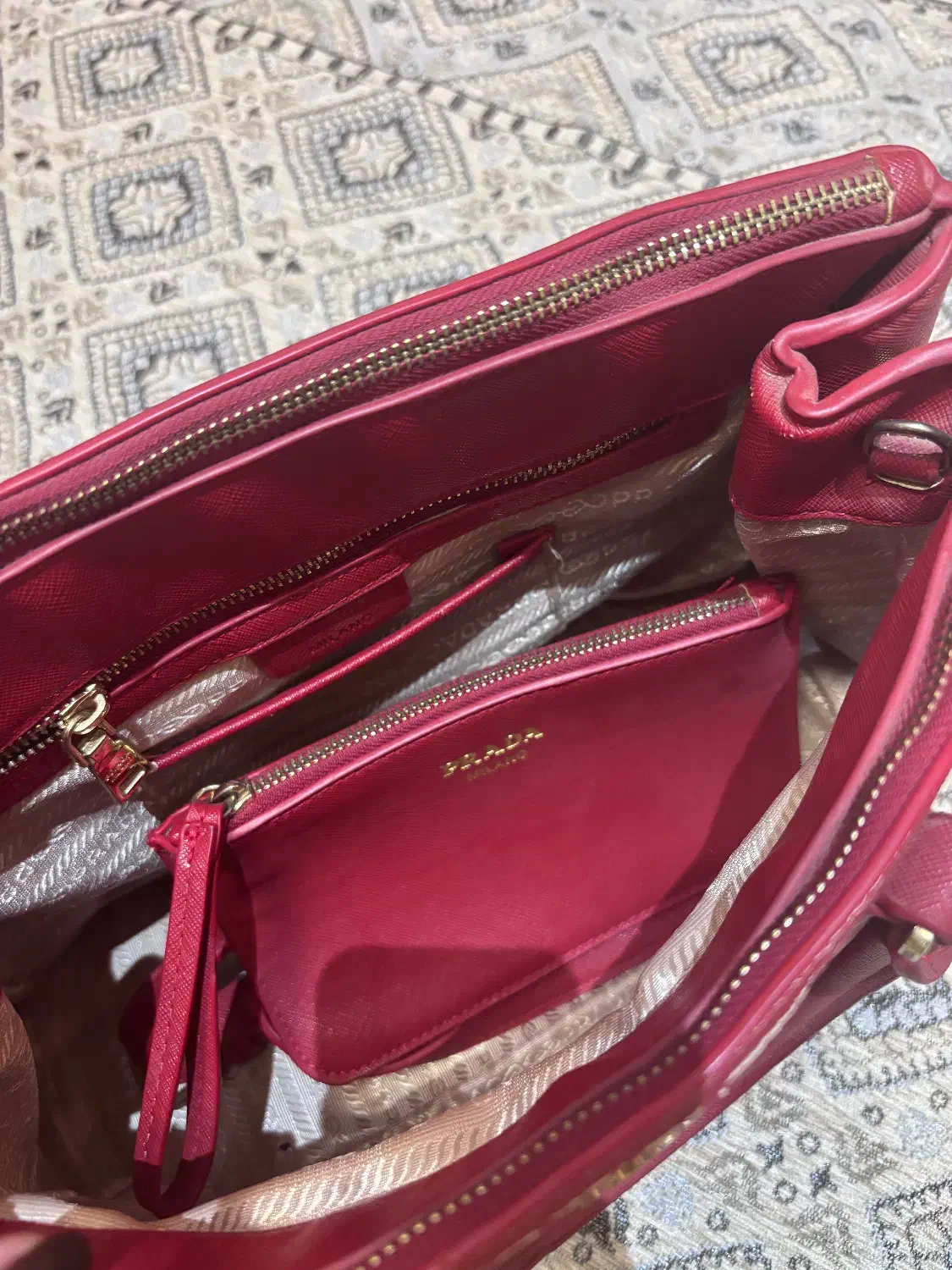 کیف پرادا همراه بند بلند وکیف پول|کیف، کفش، کمربند|کرج, گلشهر|دیوار