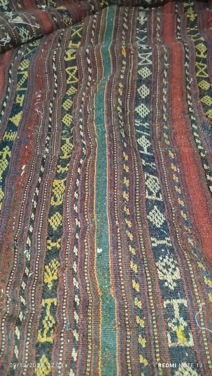 جاجیم نمد پالاس. لحاف ساتن قدیمی|گلیم، جاجیم، گبه|مشهد, شهید قربانی|دیوار