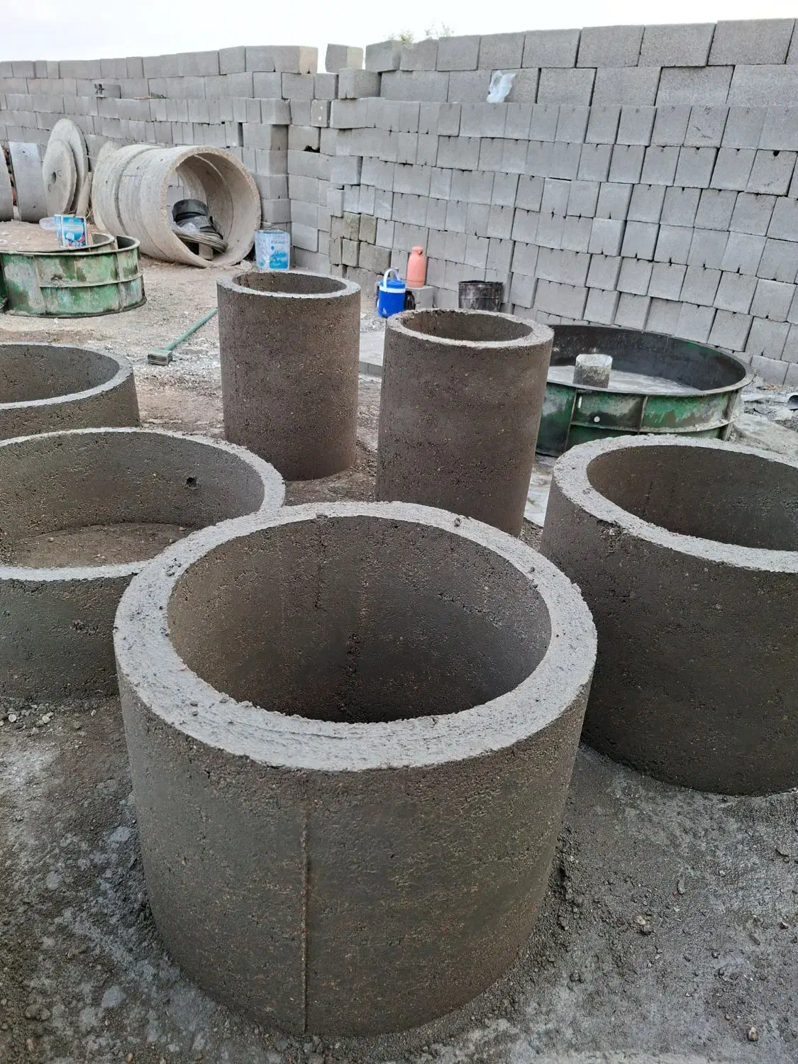 گنگ چاه.لوله بتنی اب بلوک|مصالح و تجهیزات ساختمان|گتوند, |دیوار