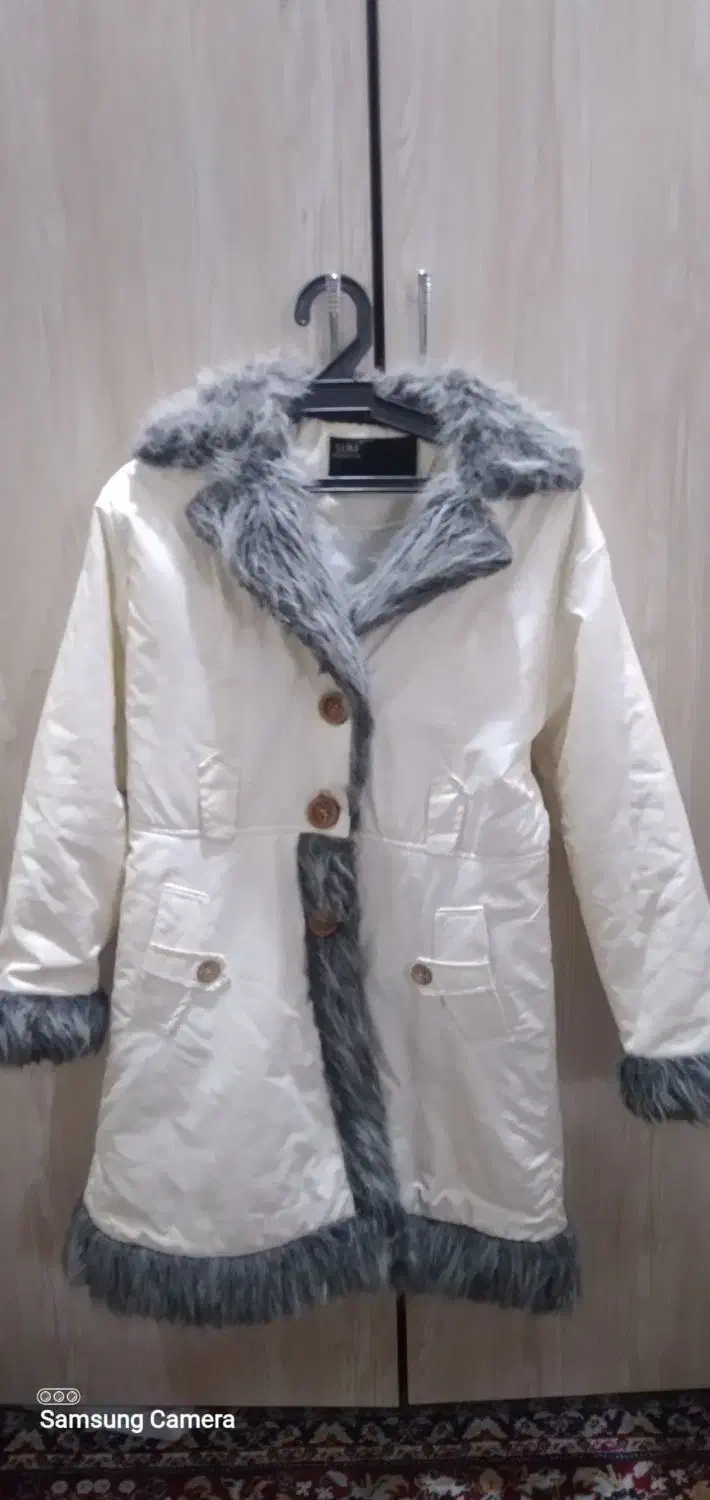 پالتو سفید رنگ دخترونه|لباس|آبادان, |دیوار