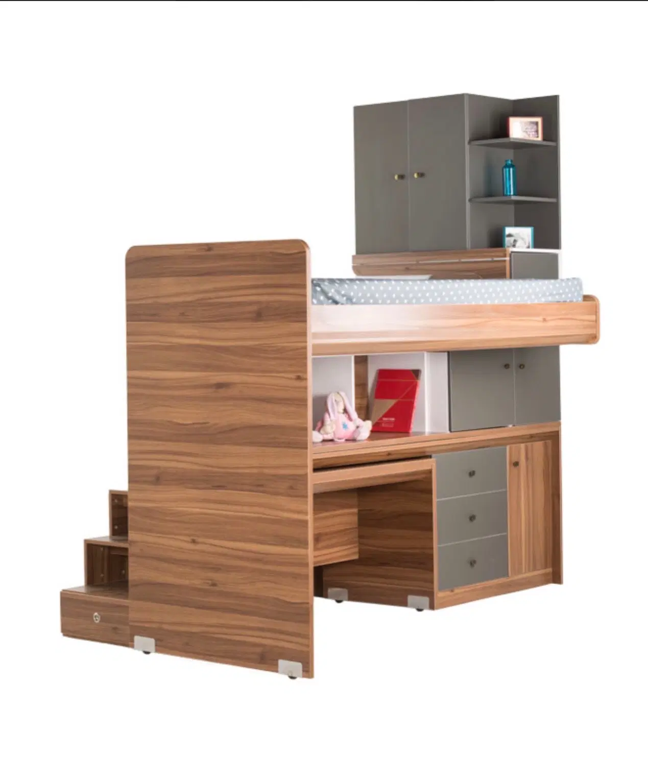 تخت و‌ کمد ۲ طبقه و میز تحریر کودک و نوجوان|تخت و سرویس خواب|تهران, اختیاریه|دیوار