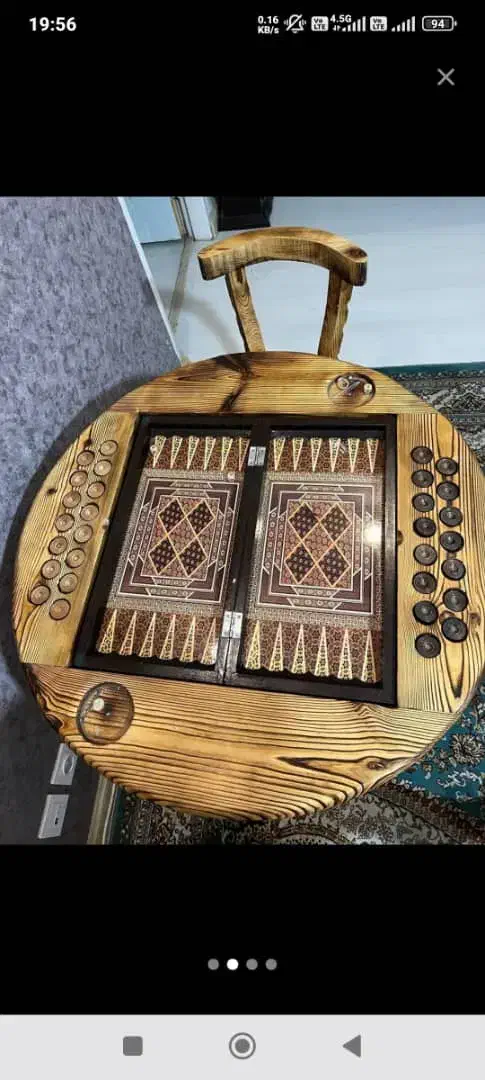 صندلی و میز پایه دار تخته نرد با ضمانت مرجوعی کالا|مبلمان خانگی و میز عسلی|شهرضا, |دیوار