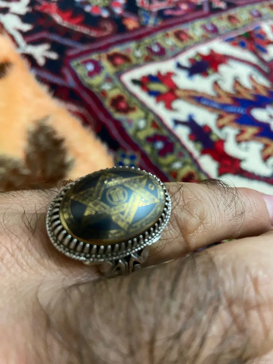 انگشتر مردانه نقره|جواهرات|تبریز, |دیوار