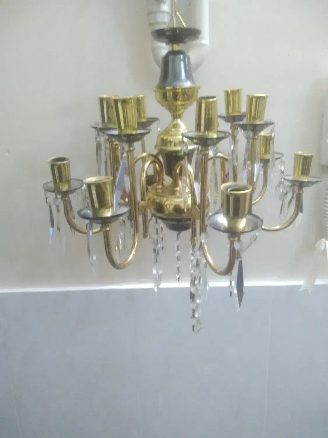 لوستر ۱۲ شاخه|لوستر و چراغ آویز|زنجان, |دیوار