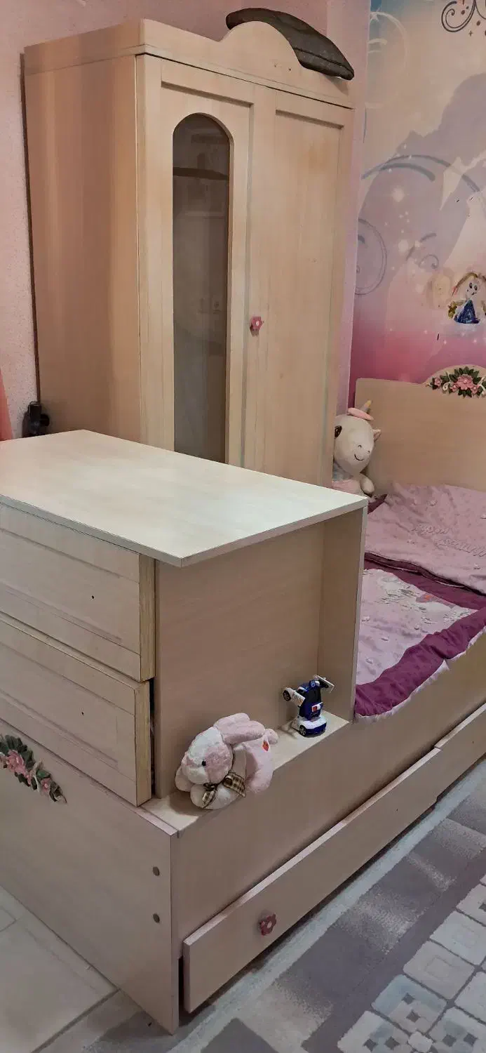 تخت کودک و نوجوان|تخت و سرویس خواب|قائمشهر, |دیوار