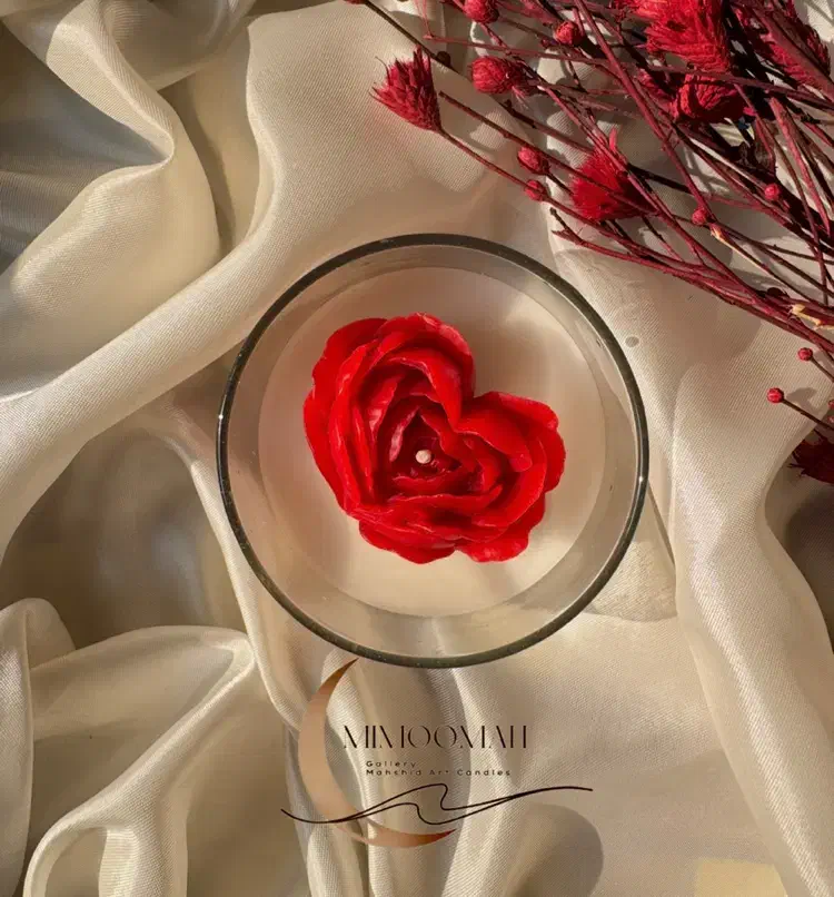 شمع های جار شیشه ای قلبی ولنتاین|صنایع دستی و سایر لوازم تزئینی|تهران, پاسداران|دیوار