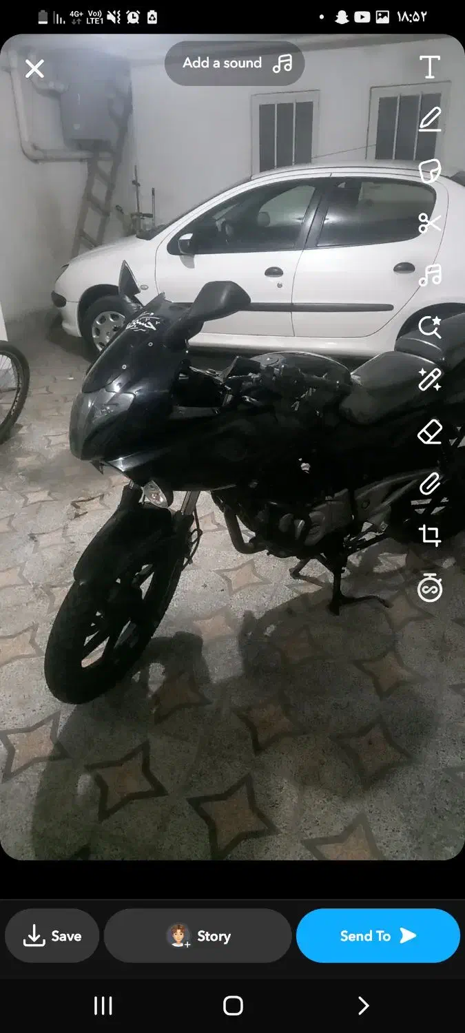 فروش فوری موتور پالس ۲۲۰|موتورسیکلت|رشت, کوی جام جم|دیوار