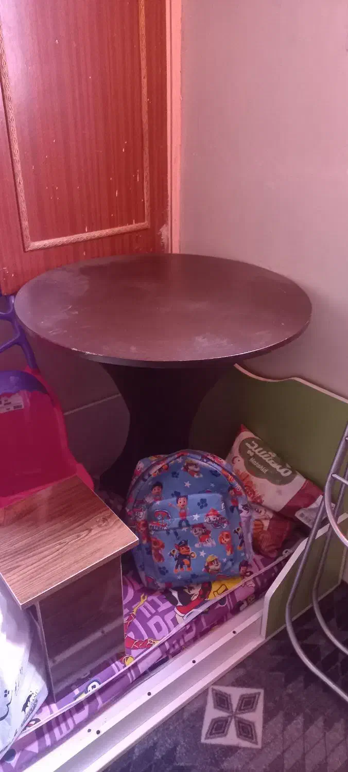 میز خاطره چوبی قهوه ای سوخته|میز و صندلی غذاخوری|بروجرد, |دیوار